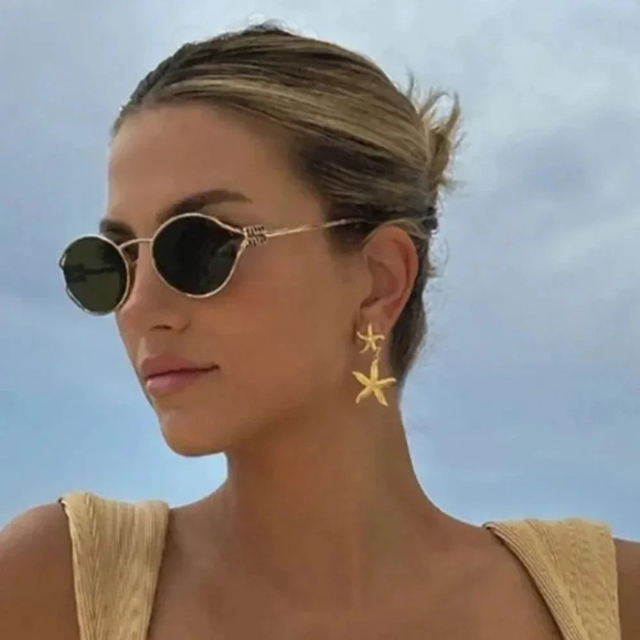 Starfish 18K Gold Stainless Steel Waterproof Earrings - Picture 5 of 17